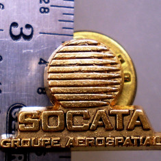 I.016 INSIGNA PIN AVIATIE COSMOS SOCATA GROUPE AEROSPATIALE