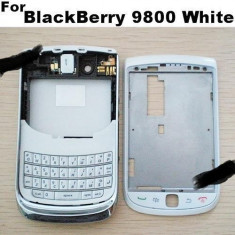 Carcasa Blackberry 9800 Torch+SURUBELNITE ORIGINALA FULL foto