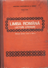 LIMBA ROMANA - LECTURI LITERARE MANUAL PT CLASA A VII A de IMARIN TOMA ED. DIDACTICA foto
