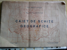 CAIET DE SCHITE GEOGRAFICE 1948 foto