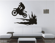 Tatuaj de perete, Sticker Decorativ - Motocross Dirt foto