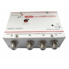 Amplificator semnal pentru cablu tv cu 3 iesiri ,splitter cu amplificator CATV signal amplifier ! foto