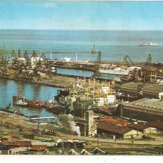 carte postala(ilustrata)-CONSTANTA-vedere din port