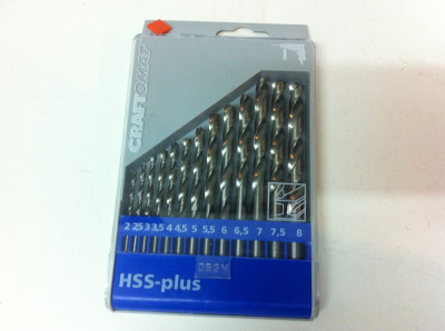 Burgie HSS-PLUS Marca,, CRAFTOMAT &amp;#039;&amp;#039; set 13 bucati de la 2-8mm foto