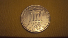 Bani vechi - Moneda 20 DRAHME GRECIA - din anul 1988 foto