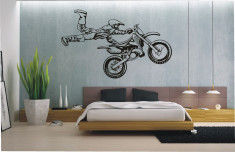 Tatuaj de perete, Sticker Decorativ - Motocross foto