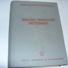 L.LEVITCHI \ A. BANTAS - ENGLISH-ROMANIAN DICTIONARY ~ dictionar englez-roman ~