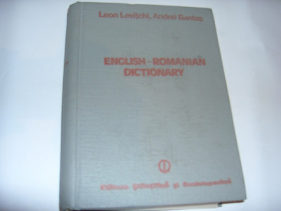 L.LEVITCHI \ A. BANTAS - ENGLISH-ROMANIAN DICTIONARY ~ dictionar englez-roman ~ foto