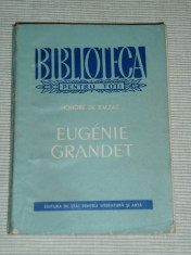 HONORE DE BALZAC - Eugenie Grandet [in romaneste Cezar Petrescu] foto