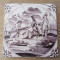 Placa ceramica de Delft sec 18