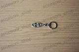Breloc Metalic Auto Hyundai, Accesorii Chei, Logo Nichelat Premium