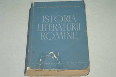 Istoria literaturii romane - Vol I -Folclorul (1400-1780) -G. Calinescu sa 1964 foto