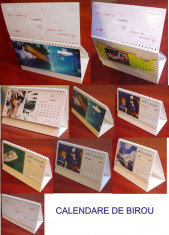 Calendare personalizate de birou 12 file + coperta 10cm x 21cm carton foto lucios 170gr foto