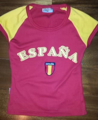 Tricou dama Espana Spania fotbal, marimea S-M, ca nou foto