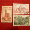 3 Serii -Arhitectura , Peisaje 1933-1939 Franta 1+1+1 ,stamp.