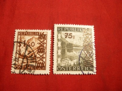 *Serie Uzuale Supratipar 1947 Austria 2 val.stamp. foto