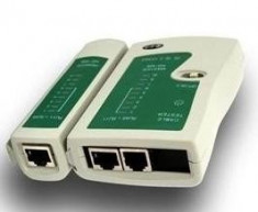 Tester cablu UTP RJ45 si telefon RJ11 foto