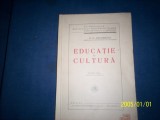 EDUCATIE SI CULTURA GG ANTONESCU