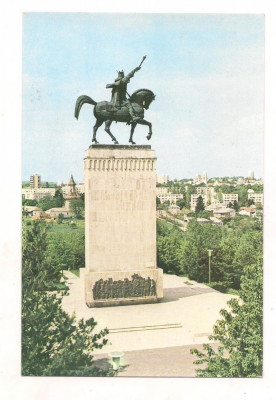 carte postala(ilustrata)-SUCEAVA-Statuia lui Stefan cel Mare foto