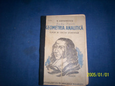 GEOMETRIE ANALITICA CLASA A VIII A SECTIA STIINFIFICA -N ABRAMESCU foto