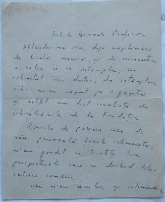 Scrisoare a scriitorului Geo Bogza, 4 pagini, 1941, avangarda foto