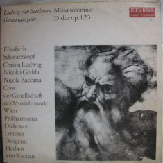 Beethoven - Missa Solemnis- 2 discuri ( Philharmonia Orchester London, dirijor Herbert von Karajan ) - VINIL