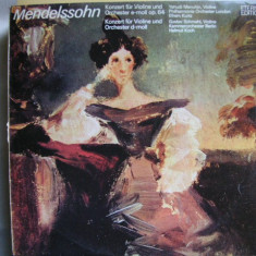 Mendelssohn Bartholdy - Concert pentru vioara si orchestra/Concert pentru vioara si orchestra de coarde (Yehudi Menuhin/ Gustav Schmahl) - VINIL