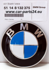 Emblema capota ORIGINALA BMW (82 mm) foto