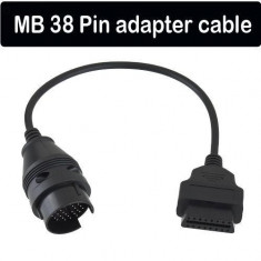 Cablu adaptor diagnoza pt Mercedes Benz 38 pini la OBD2 16 pini foto