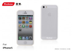 Husa iPhone 5 5S TPU + Folie protectie by Yoobao Originala White foto