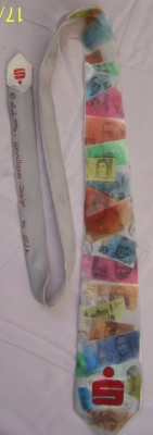 Lucati la BCR? CRAVATA matase naturala, a designerului A. Stivi, Sparkassler Design-Germania, speciala pt Erste Bank (BCR)-desen bacnote si semnul S foto