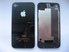 Carcasa Capac Baterie Spate din sticla ORIGINAL ORIGINALA Apple iPhone 4 4G - 8GB 16GB 32GB Black Neagra foto