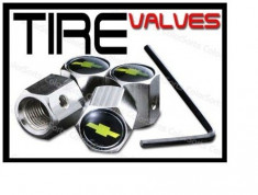 set capacele ventil din inox cu antifurt Chevrolet Cruze Orlando Captiva Aveo Blazer Camaro Captiva Corvette Cruze Epica foto