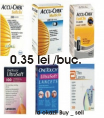 ACE UNIVERSALE glucometru Freestyle , Ascensia Contour , Optium , Breeze , Accu Chek , One Touch , etc. foto