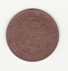 Moneda Franta - 2 Centimes 1862 foto