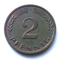 GERMANIA 2 PFENNIG 1958 J FRUMOS ** foto