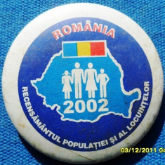 INSIGNA RECENZOR RECENSAMANTUL POPULATIEI 2002