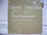 Paganini - Concertul No. 1 / Saint-Saens - Concertul No. 3 - ( solist Zino Francescatti) - VINIL