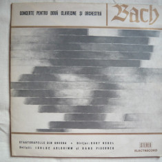 Bach - Concerte pentru doua clavecine si orchestra- (Isolde Ahlgrimm si Hans Pischner) - VINIL