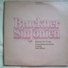 Bruckner - Simfonia nr. 7 in E-dur - (dirijor Kurt Masur) - 2 discuri - VINIL