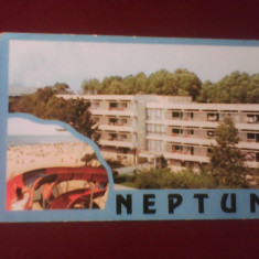 Carte postala ilustrata, 1988, scrisa,necirculata, Hotel Dacia, statiunea Neptun