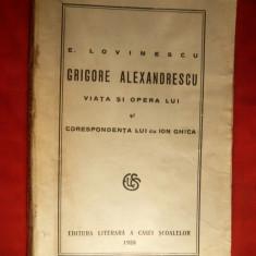 E. Lovinescu - Gr.Alexandrescu -Viata ,Opera - Ed.III revazuta 1928