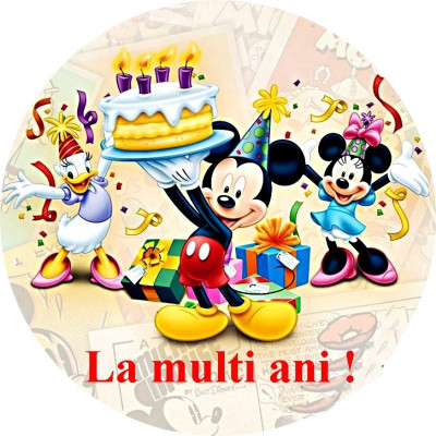 Ornamente Pentru Tort Comestibile Cu Mikey Mouse Si Minnie Donald