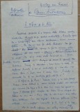 Cumpara ieftin Manuscris al scriitorului Mircea Santimbreanu, Dialog cu tinerii, 4 pagini, 1, Alta editura