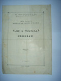 PROGRAM MUZICAL SALA DALLES,BUCURESTI,1963