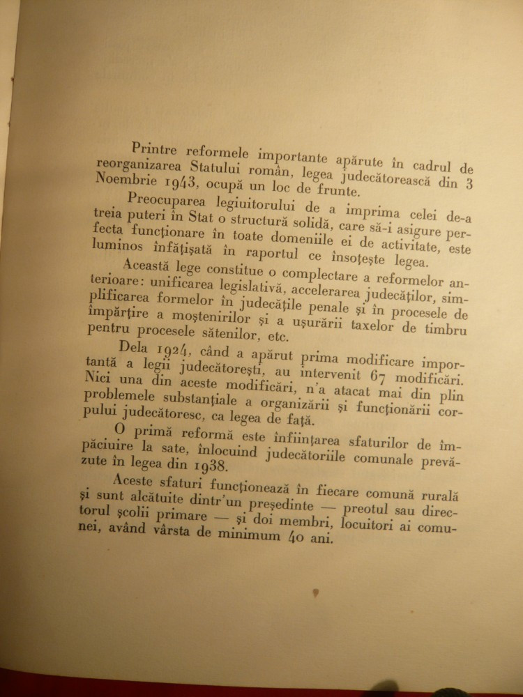 G.A.Petrescu -Organizarea Judecatoreasca din 1943 -Ed. 1944 | Okazii.ro