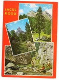 Carte postala(marca fixa)-LACUL ROSU-colaj, Necirculata, Printata