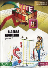 MATE 2000+ 10/11 ALGEBRA, GEOMETRIE PARTEA I - CULEGERE PT CLASA A VIII A de ANTON NEGRILA ED. PARALELA 45 foto