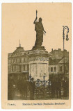 1256 - PLOIESTI, Statuia Libertatii - old postcard - unused