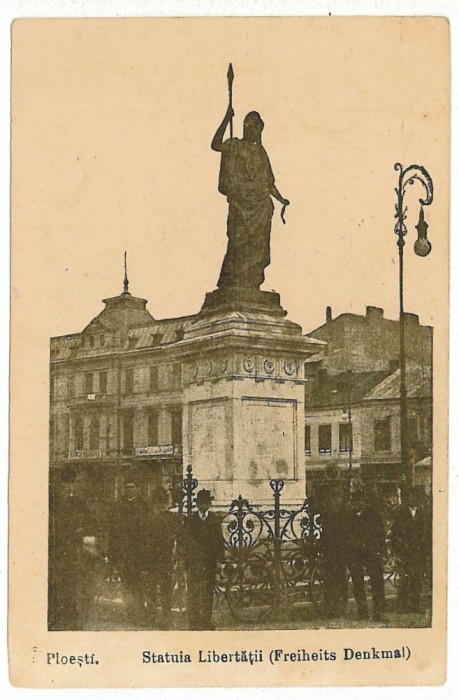 1256 - PLOIESTI, Statuia Libertatii - old postcard - unused